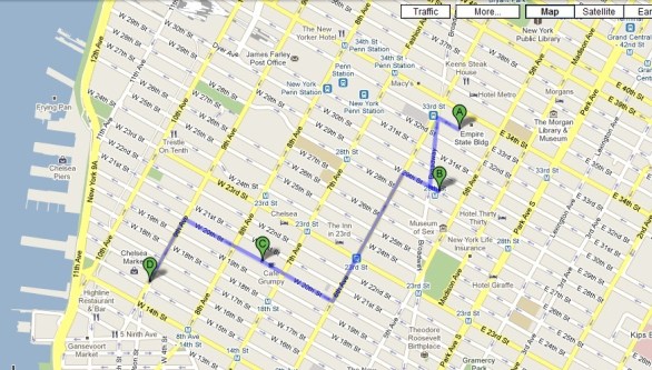 A.Korea town->B.Stumptown Coffee->C.Cafe Grumpy->D.Ninth street espresso